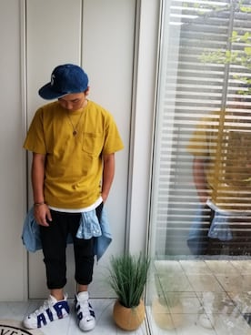 「MACKDADDY（マックダディー）のアイテム（アクセサリー）」を使った、カルテーロさん（メンズ・168cm）の秋コーディネート