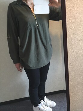 「aveil（アベイル）のアイテム（パンツ）」を使った、ひよこさん（レディース・160cm）の春コーディネート