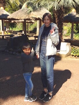 「URBAN RESEARCH Sonny Label（アーバンリサーチサニーレーベル）のアイテム（オールインワン・サロペット）」を使った、yuzuuu〜♡さん（キッズ・90cm）の冬コーディネート