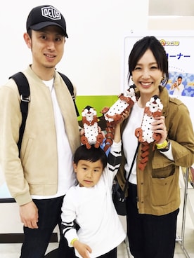 「NANO universe（ナノユニバース）のアイテム（ジャケット/アウター）」を使った、yuzuuu〜♡さん（キッズ・100cm）の春コーディネート