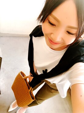 「NANO universe（ナノユニバース）のアイテム（パンツ）」を使った、yuzuuu〜♡さん（キッズ・100cm）の春コーディネート