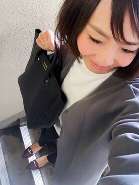 「ヤングアンドオルセン」｜「アイテム（トートバッグ）」を使った、yuzuuu〜♡さん（レディース・158cm）の秋コーディネート