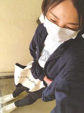 「Champion（チャンピオン）のアイテム（ブルゾン）」を使った、yuzuuu〜♡さん（レディース・158cm）の秋コーディネート