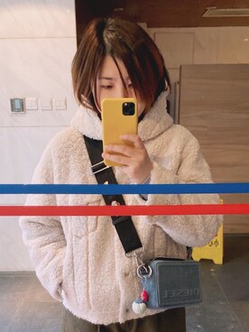「日系极简」｜「アイテム（ブルゾン）」を使った、Beanさん（レディース・162cm）の秋コーディネート