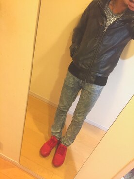 「REBTRAIT（レブトレイト）のアイテム」を使った、Taigaさん（メンズ・170cm）の冬コーディネート