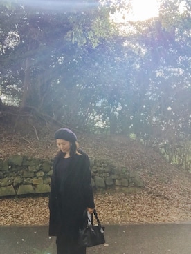 「pas de calais（パドカレ）のアイテム（ジャケット/アウター）」を使った、yonnさん（レディース・168cm）の冬コーディネート
