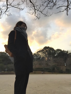 「pas de calais（パドカレ）のアイテム（ジャケット/アウター）」を使った、yonnさん（レディース・168cm）の冬コーディネート