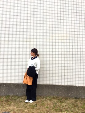 「pas de calais（パドカレ）のアイテム（ジャケット/アウター）」を使った、yonnさん（レディース・168cm）の冬コーディネート