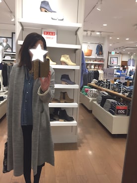 「40代女性」｜「アイテム（その他アウター）」を使った、yonnさん（レディース・168cm）の冬コーディネート