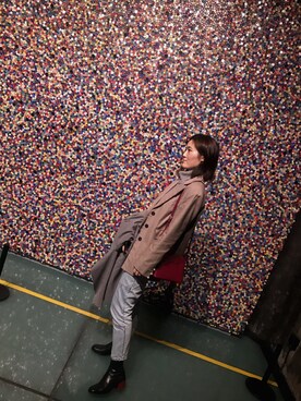 「no brand（ノーブランド）のアイテム（ブーツ、ブラック系）」を使った、Refresh_Liuさん（レディース・167cm）の冬コーディネート