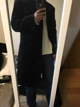 「Levi's（リーバイス）のLEVI'S 501Customized＆Tapered（デニムパンツ）」を使った、Sayuさん（メンズ・164cm）の冬コーディネート