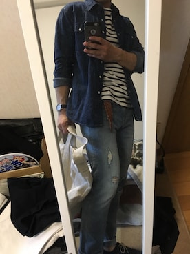 「SHIPS GENERAL SUPPLY（シップスジェネラルサプライ）のアイテム」を使った、Sayuさん（メンズ・165cm）の春コーディネート