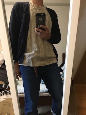 「Levi's（リーバイス）のLEVI'S 501Customized＆Tapered（デニムパンツ）」を使った、Sayuさん（メンズ・165cm）の夏コーディネート
