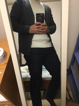 「semantic design（セマンティックデザイン）のアイテム（ニット/セーター）」を使った、Sayuさん（メンズ・165cm）の秋コーディネート