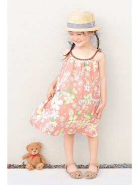 「KP（ケーピー）のアイテム（ワンピース/ドレス）」を使った、sachinoさん（キッズ・100cm）の夏コーディネート