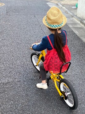 「URBAN RESEARCH DOORS（アーバンリサーチドアーズ）のアイテム（ハット、ベージュ系）」を使った、non-chikkyさん（キッズ・100cm）の春コーディネート