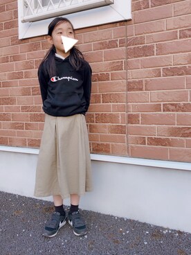 「学校こーで」｜mai__⚘.。さん（キッズ・135cm）の冬コーディネート