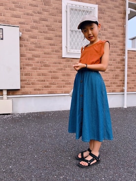 「teva」｜mai__⚘.。さん（キッズ・135cm）の冬コーディネート