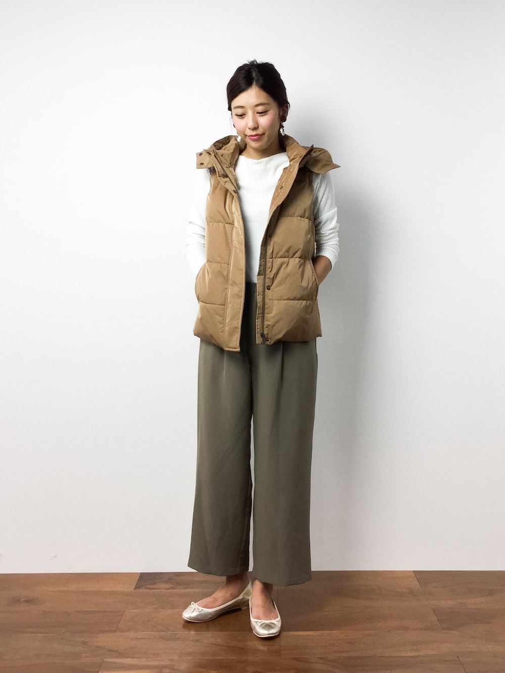 BLISS POINTのダウンベストを使った人気ファッションコーディネート - WEAR