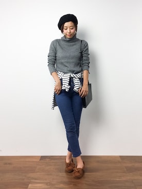 YUKIさん（レディース・160cm）の冬コーディネート