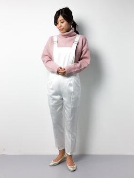 「JILL STUART（ジルスチュアート）のアイテム（サロペット/オーバーオール）」を使った、YUKIさん（レディース・160cm）の冬コーディネート