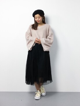 YUKIさん（レディース・158cm）の冬コーディネート