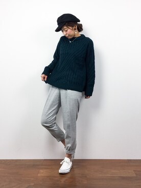 YUKIさん（レディース・158cm）の冬コーディネート