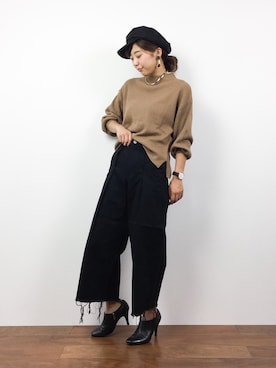 YUKIさん（レディース・158cm）の冬コーディネート