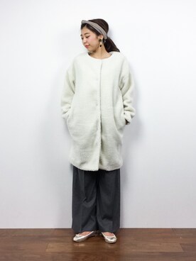 「AIC.（エーアイシー）のアイテム」を使った、YUKIさん（レディース・158cm）の冬コーディネート