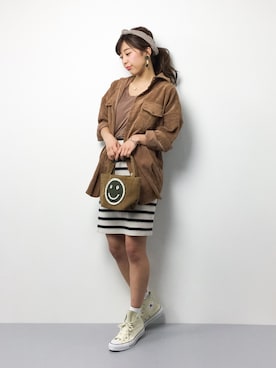 「ECODECO（エコデコ）のアイテム」を使った、YUKIさん（レディース・158cm）の冬コーディネート