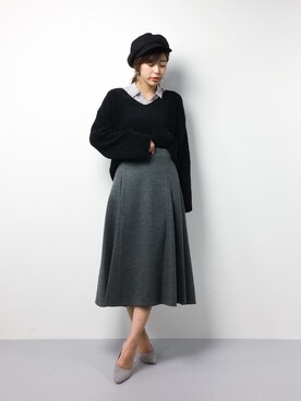 YUKIさん（レディース・158cm）の冬コーディネート