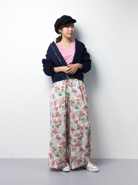「jouetie（ジュエティ）のアイテム（MA-1）」を使った、YUKIさん（レディース・158cm）の冬コーディネート