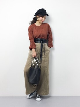 「MILLE REVE（ミルレブ）のアイテム」を使った、YUKIさん（レディース・158cm）の冬コーディネート