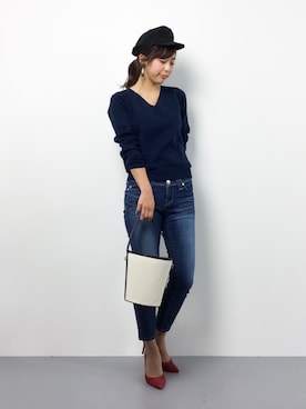 YUKIさん（レディース・158cm）の冬コーディネート