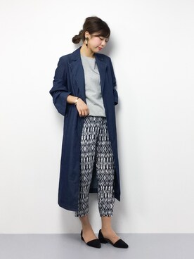 「お買い物」｜「アイテム（オールインワン・サロペット）」を使った、YUKIさん（レディース・158cm）の冬コーディネート