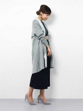 「ROYAL PARTY（ロイヤルパーティー）のアイテム（その他アウター）」を使った、YUKIさん（レディース・158cm）の冬コーディネート