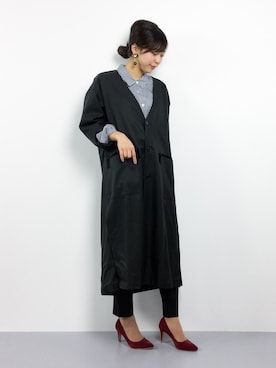 「EN ROUTE（アンルート）のアイテム（その他アウター）」を使った、YUKIさん（レディース・158cm）の春コーディネート