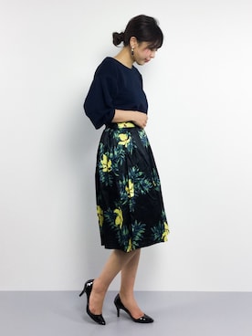 「Te chichi TERRASSE（テチチテラス）のアイテム」を使った、YUKIさん（レディース・158cm）の春コーディネート