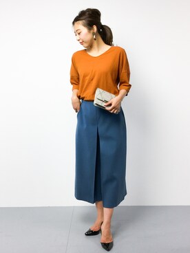 「Eldia'lu（エルディアル）のアイテム」を使った、YUKIさん（レディース・158cm）の春コーディネート