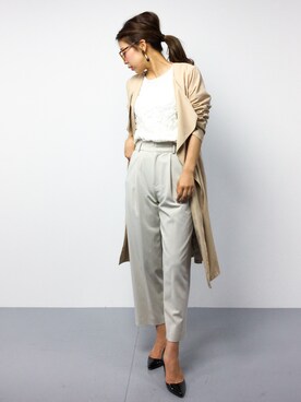 「adonis green（アドニスグリーン）のアイテム」を使った、YUKIさん（レディース・158cm）の春コーディネート