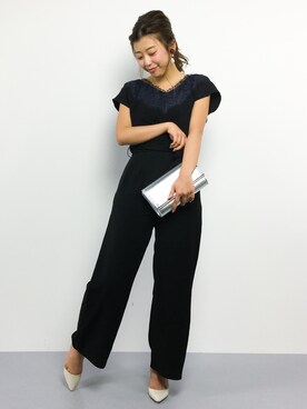 「FREE'S MART（フリーズマート）のアイテム（つなぎ/オールインワン）」を使った、YUKIさん（レディース・158cm）の春コーディネート