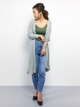 「PEACH JOHN（ピーチジョン）のアイテム」を使った、YUKIさん（レディース・158cm）の春コーディネート