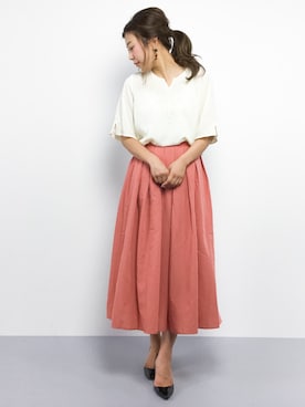 「Te chichi（テチチ）のアイテム」を使った、YUKIさん（レディース・158cm）の春コーディネート