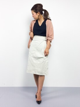「SEVENDAYS=SUNDAY（セブンデイズサンデイ）のアイテム（ブルゾン）」を使った、YUKIさん（レディース・158cm）の春コーディネート