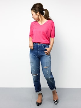 YUKIさん(レディース・158cm)の春コーディネート