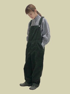 「SETTO（セット）のアイテム（オールインワン・サロペット）」を使った、sbeさん（レディース・153cm）の秋コーディネート