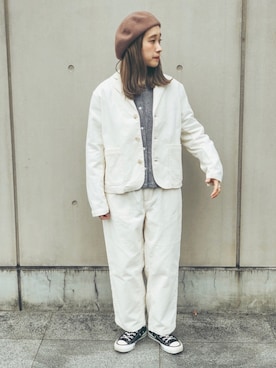 「SETTO（セット）のアイテム（ジャケット/アウター）」を使った、sbeさん（レディース・153cm）の秋コーディネート