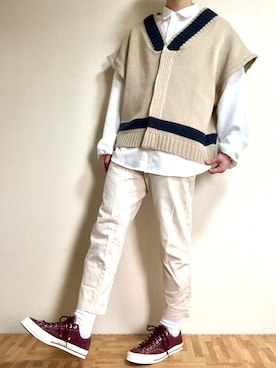 なさん（メンズ・177cm）の春コーディネート