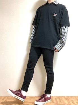 なさん(メンズ・177cm)の春コーディネート
