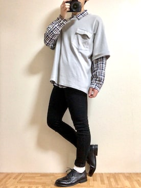 なさん（メンズ・177cm）の春コーディネート